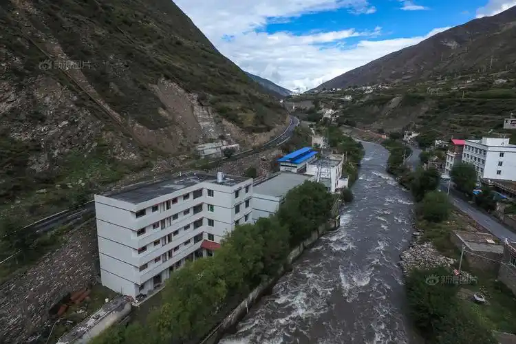 A large-scale mining farm buzzing with activity