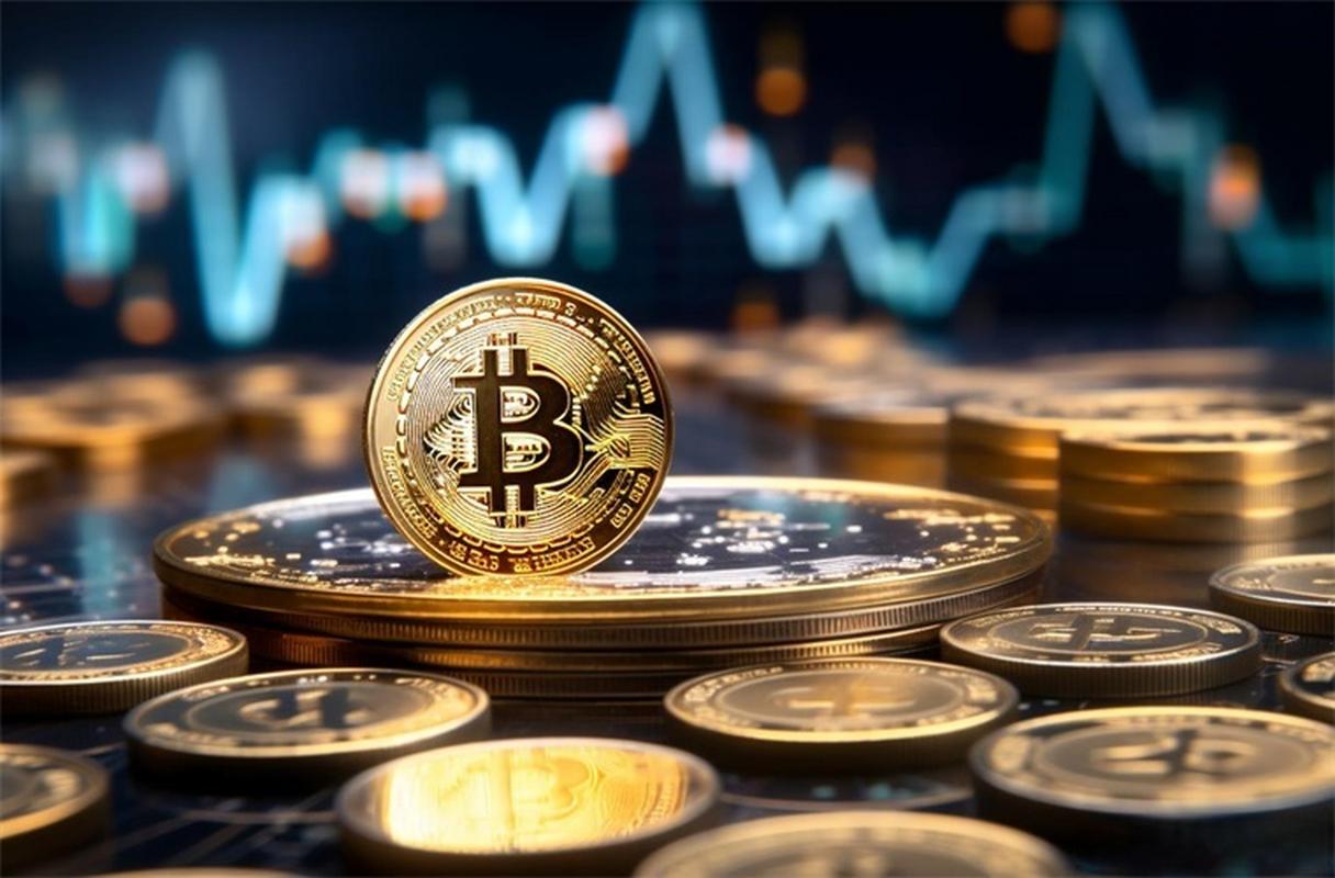 A powerful Bitcoin mining rig showcasing advanced technology